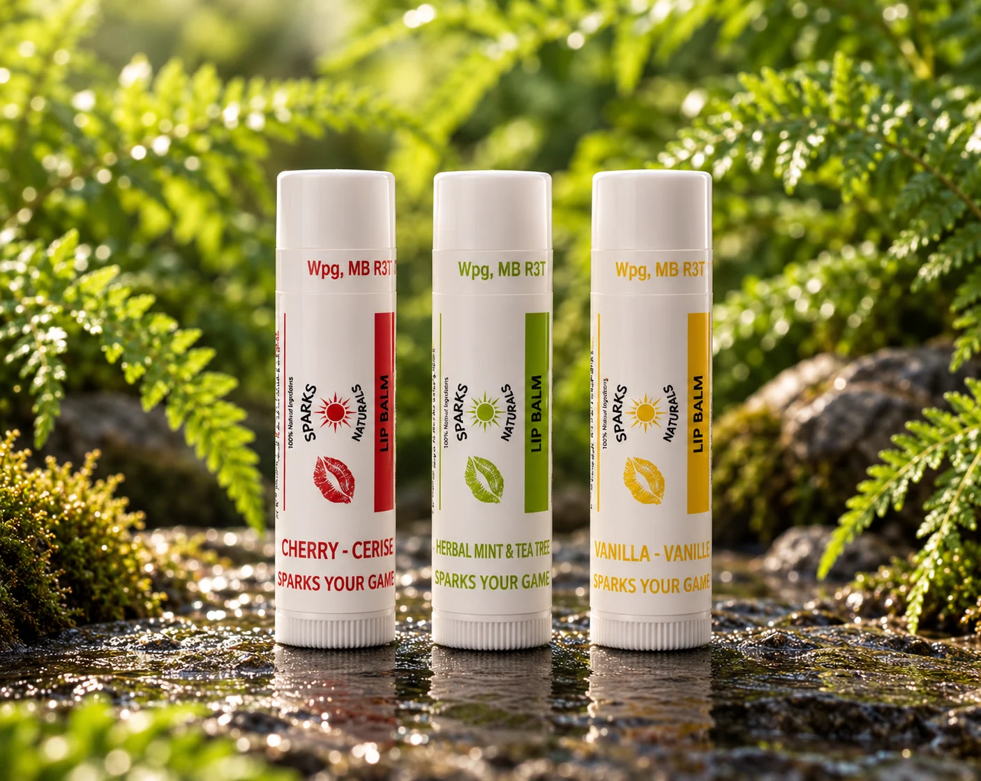 Sparks Naturals Lip Balms